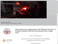 Tablet Screenshot of photonics.pl